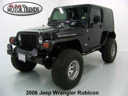 2006 jeep wrangler 4wd rubicon hardtop lifted custom wheels tires kc lights 59k