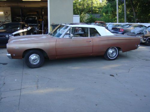 1968 plymouth satellite convertible unrestored no reserve