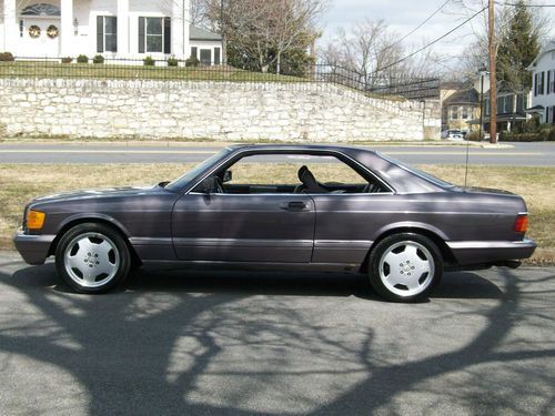 1991 mercedes-benz 560sec base coupe 2-door 5.6l