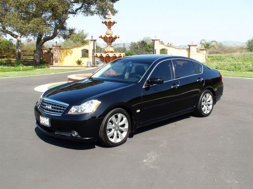 2006 infiniti m45 sedan 4-door 4.5l - black on black, clean carfax, navi, xenon