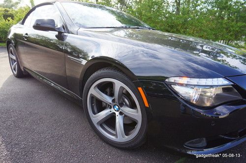 2010 bmw 650i convertible 5,400 mi black for sale by 1st owner