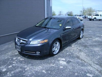 2007 acura tl 3.2 6cyl 4dr blue taupe interior 83k miles sunroof leather loaded