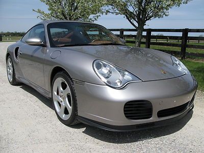 Stunning &amp; very rare, meridian metallic porsche 911 turbo,collector quality, 6sp