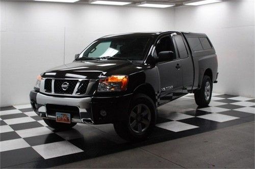 2012 nissan titan king cab sv 4x4 with camper shell
