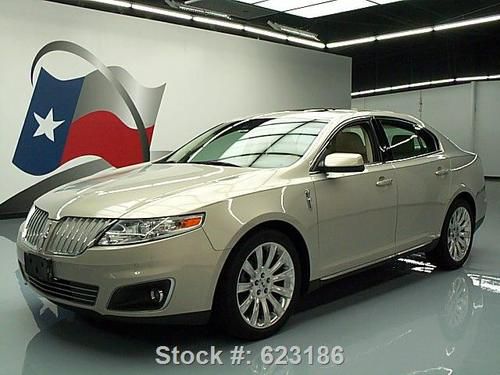 2009 lincoln mks dual sunroof leather nav rear cam 34k texas direct auto