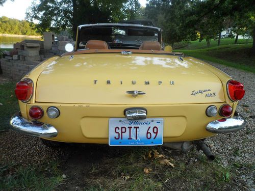 1969 Triumph Spitfire Mk3 CONVERTIBLE and EXTRAs, image 2