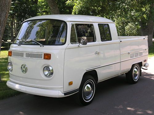 1970 vw double cab pickup truck - unrestored original dropside - impossibly rare