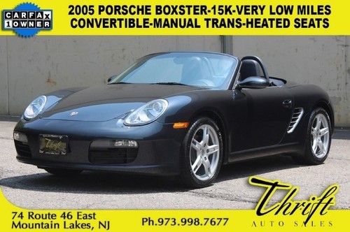 2005 porsche boxster-15k-very low miles-convertible-manual trans-heated seats