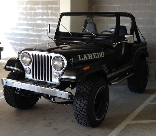 Classic 1984 black jeep cj-7 laredo 6 cyl 4x4 (cj cj7 jeep) restored &amp; beautiful