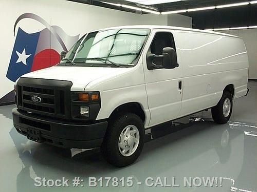 2011 ford e-250 4.6l v8 extended cargo partition 8k mi texas direct auto