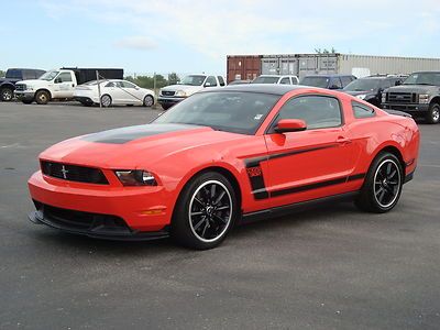 2012 boss 302 competition orange 444hp 5.0l 4v ti-vct ho v8 gt coupe 6 speed
