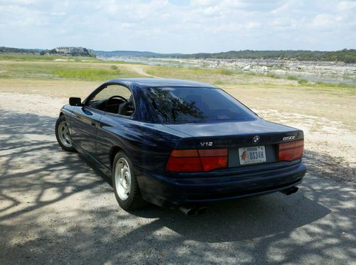 Blue 1991 bmw 850i coupe 2-door 5.0l v12 - no reserve