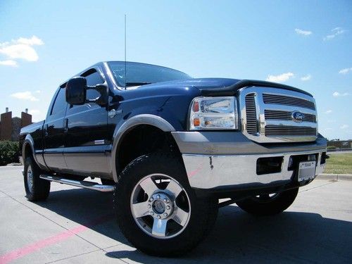 No reserve 2006 ford f-250 super duty king ranch crew cab 4x4 lift kit one owner