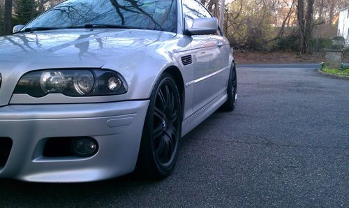 2000 bmw 323 ci m3 e46 look a like 2 dr 5 spd silver black leather 19" rims