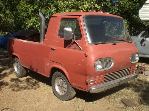 1963 63 ford econoline pickup truck california rust free! v8 conversion started