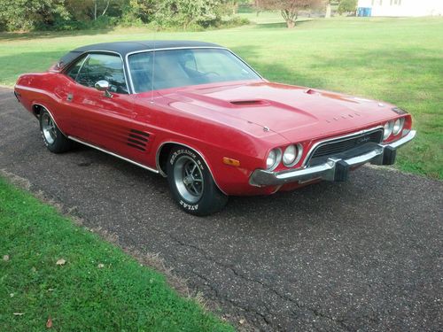 1974 dodge challenger rally all numbers matching 318 auto fe5 red build sheet