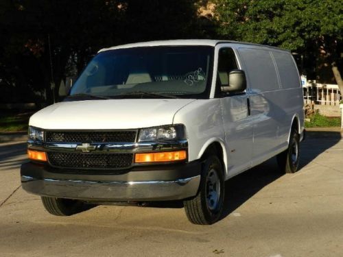 2007 chevy 1-ton extended cargo delivery service utility commercial van cleann