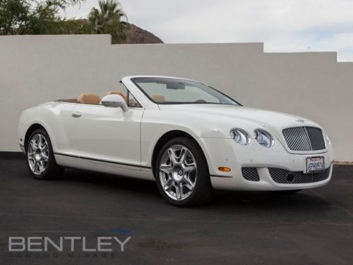 Used 2011 bentley gtc glacier white chrome grill mulliner convenience package