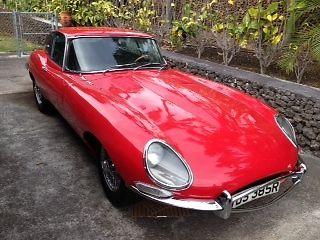 1969 jaguar e-type coupe. bargain 4-speed with wires, a/c &amp; covered headlights