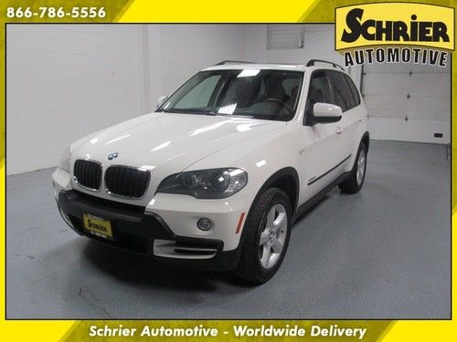 2009 bmw x5 awd white tan panoramic sunroof heated leather 18 wheels 1 owner