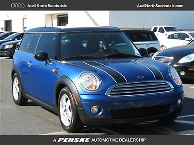09 mini cooper clubman blue automatic pano roof leather 62 k miles clean carfax