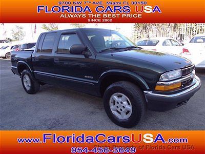 Chevrolet s-10 4x4 crew cab low miles carfax certified clean condition