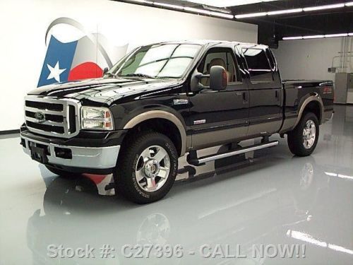 2006 ford f-250 lariat crew diesel fx4 4x4 leather 20&#039;s texas direct auto