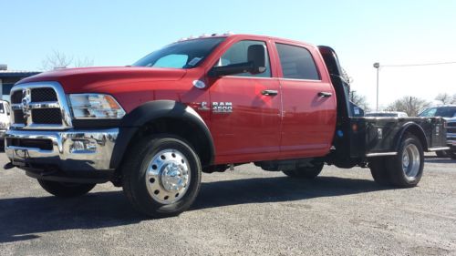 New 2014 ram 4500 crew cab 4x4 with 9ft skirted flatbed and aluminum wheels
