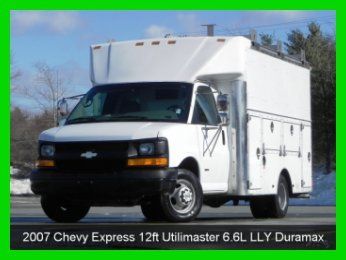 2007 chevrolet express dually drw 12ft utilimaster 6.6l lly duramax diesel 80k