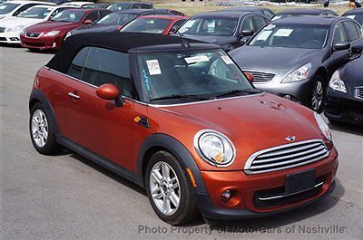 *no reserve* &#039;11 cooper convertible auto 40mpg htd seats 1-owner warranty