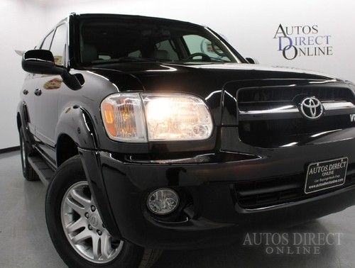 We finance 2005 toyota sequoia limited 4wd 1 owner 3rows 6cd mroof bckupcam