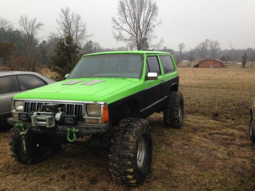 1992 lime green cherokee &#034;the hulk&#034;