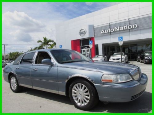 04 steel blue 4.6l v8 6-passenger town-car *traction control *park assist *fl