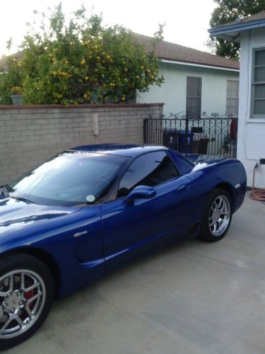 2002 z06 corvette blue