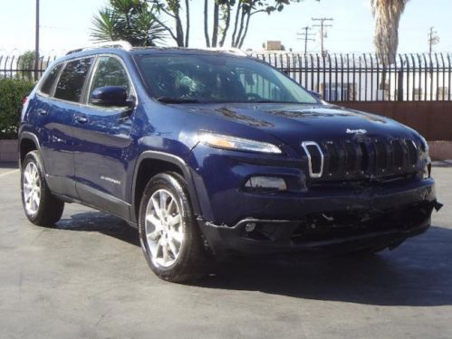 2014 jeep cherokee limited 4wd damaged fixer navigation! export welcome! l@@k!