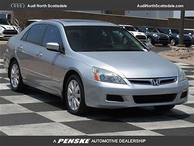 07 accord v6 88k miles leather  moon roof heated seats non-smoker financing