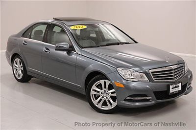 4dr sdn c300 luxury 4matic c-class &#039;12 c300 4matic luxury awd h/k sound led 1-ow