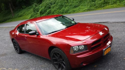 2007 dodge  charger  stx ,  rims  low  miles  red  paint