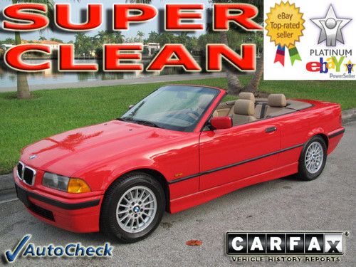 1998 98 bmw 323i convertible 323ci 323cic * leather * 6cd * low miles * florida