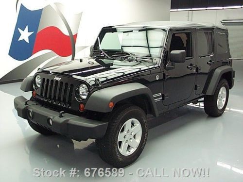 2013 jeep wrangler unlimited sport convertible 4x4 20k texas direct auto