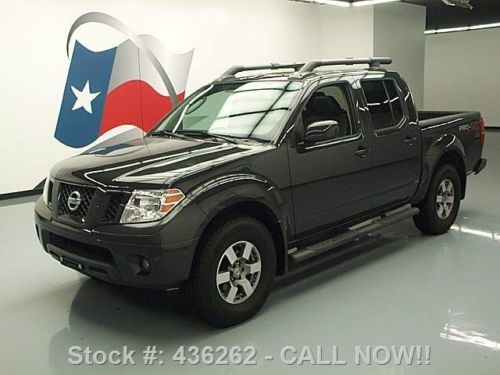 2010 nissan frontier pro-4x crew 4x4 heated leather 44k texas direct auto