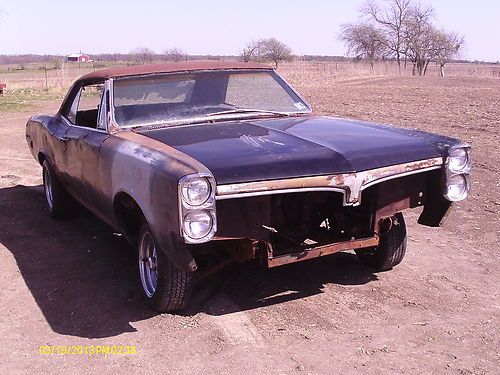 1967 pontiac gto project/parts car real 242 gto no reserve bid to own