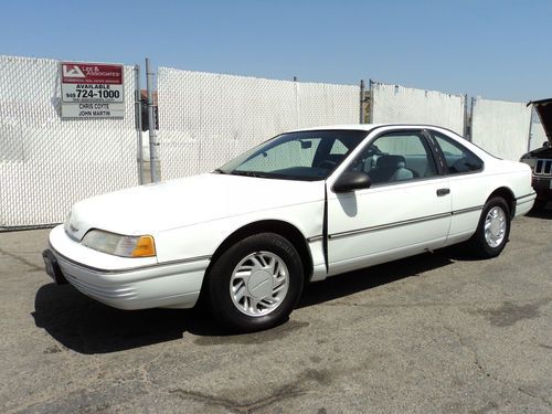 1991 ford thunderbird base coupe 2-door 3.8l, no reserve