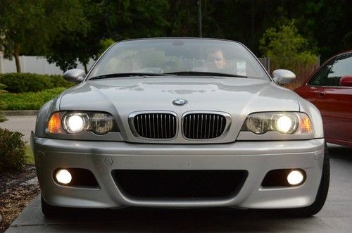 2004 bmw m3 smg convertible silver leather fully loaded mint!!! 04