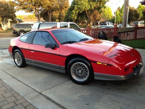 1986 pontiac fiero gt 50k original miles one owner excellent condition