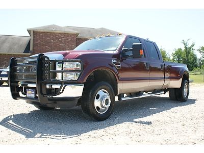 2009 ford f-350 4x4 crew cab dually 6.4l lariat, ranch hands, automatic
