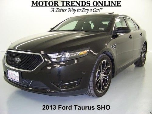 Sho awd navigation rearcam htd ac leather suede seats sync 2013 ford taurus 2k