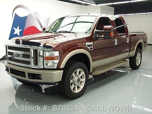 2008 ford f350 king ranch crew diesel 4x4 htd seats 67k texas direct auto