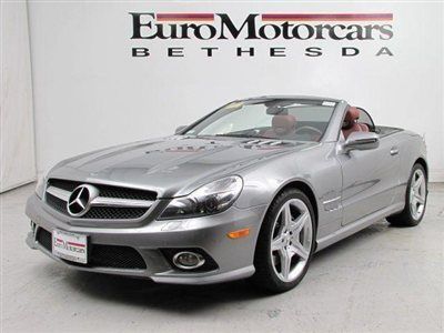 Sport red leather sl 550 palladium silver gray 11 grey 12 panorama roof used md