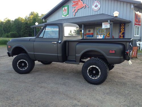 1972 chevrolet short box stepside 4x4 pickup truck - chevy k10 - frame off